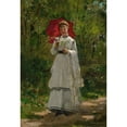 thumbnail image 2 of Marie-François Firmin-Girard 14x18 Gold Ornate Wood Frame and Double Matted Museum Art Print Titled - Adele at the Pardelle (1871), 2 of 4