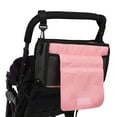 thumbnail image 6 of Pink Baby Trolley Storage Bag - Stroller Carriage Organizer & Buggy Hanging Bag, 6 of 8