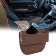 thumbnail image 2 of Car Seat Gap Filler Organizer, Car Seat Organizer, Seat Gap Storage Box with Cup Holders for Drink, Car Leather Cup Holder Gap Bag Front Seat for Phone, Sunglasses, Keys, 2 of 5