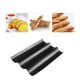 thumbnail image 4 of Perforación Antiadherente Tres Ranuras Pan Negro Onda Bandeja Para Hornear Estante Baguette Molde Para Hornear Molde Para Pasteles Bandeja Rectangular Para Hornear Molde Bandeja Para Pan Scienceny HA020540-00, 4 of 6
