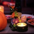 thumbnail image 6 of KMMYS Halloween Decoration Witch Skeleton Resin Candle Ornament, Unique Designs, Versatile Use, Functional Halloween Tabletop Decor, Intricate Details, Trick or Treat Holder, 6 of 6