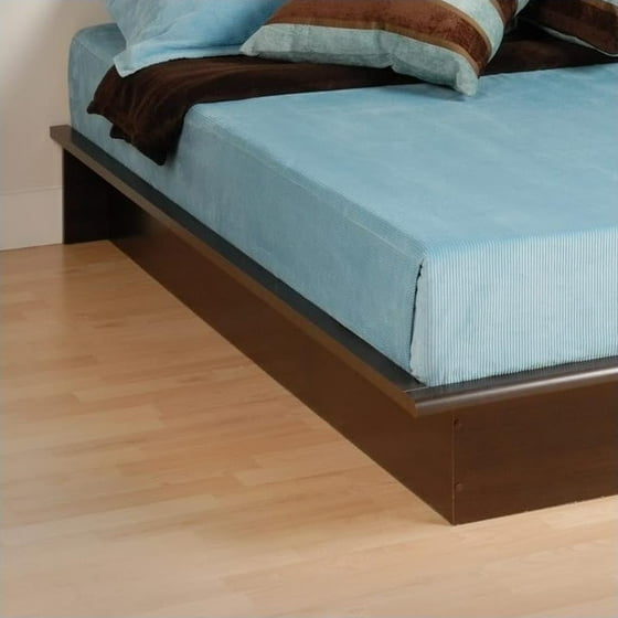 Prepac Oak Queen Platform Bed