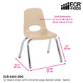 thumbnail image 2 of ECR4Kids School Stack Chair Chrome Legs, Multiple Sizes/Colors/Types, 2 of 7