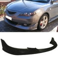 thumbnail image 5 of Ikon Motorsports Compatible with 04-06 Mazda 3 Type-I Polyurethane Front Bumper Lip Spoiler PU Body Kit, 5 of 5