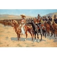 thumbnail image 2 of Remington, Frederic 18x13 White Modern Wood Framed Museum Art Print Titled - The Mexican Major, 2 of 4