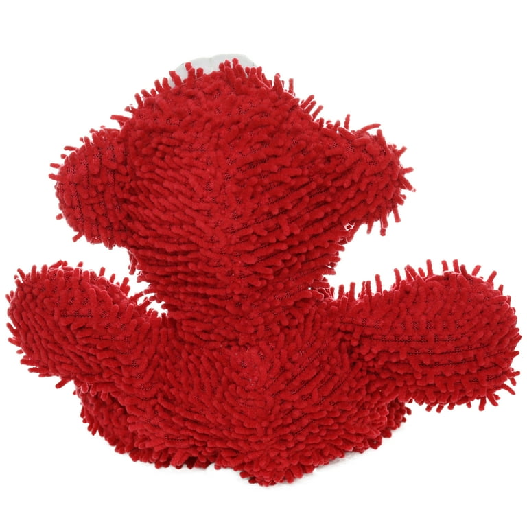 Mighty Microfiber Dog Toy Medium Monster Red Durable Plush Squeaky