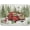 Christmas Truck, variant on Kawani Gnomes Watermelon Dish Drying Mat for Kitchen Counter, Summer Watercolor Fruit Buffalo Check Quick Dry Absorbent Dishes Draining Mats Reversible Drainer Rack Pad 16 x 18