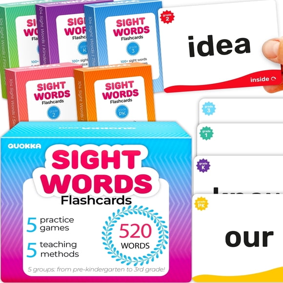 Quokka Cartes Éclair de Mots Vocabulaires pour Enfants 4 8 et Adultes - Ensemble de Cartes Éclair Éducatives de Vocabulaire