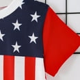 thumbnail image 5 of Utoimkio Toddler Unisex American Flag Summer Outfits Short Sleeve T Shirt Tops and Shorts Set 4th of July Summer Clothes, 5 of 6