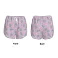 thumbnail image 5 of Lsque Flamingo Printed Women's Running Shorts with Liner Pockets,Elastic Quick Dry Workout Athletic Gym Yoga Shorts,Womens High Waist Shorts-Large, 5 of 9
