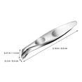 thumbnail image 2 of Homoyoyo Professional Cuticle Nippers Metal Cuticle Pusher Tool Silver 1Set, 2 of 8