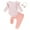 Pink, variant on Musuos Baby Girl Fall Outfits 3M 6M 9M 12M 18M Checkerboard Print Long Sleeve Romper Solid Color Long Pants Headband 3Pcs Clothes Set