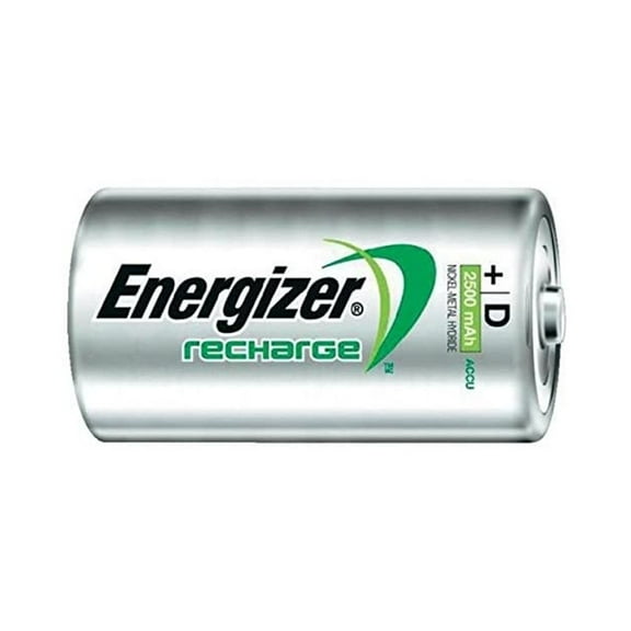 4 x D Energizer Recharge NiMH Batteries (2500 mAh)