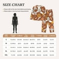 thumbnail image 6 of Disketp Pajamas Set Long Sleeve Sleepwear Womens Button Down Nightwear Pj Sets-Floral Hippie Mushrooms, 6 of 9