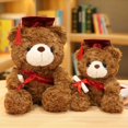 thumbnail image 4 of Muñeco de peluche de oso con sombrero de doctor Muñeco de oso de doctor para graduación Regalo conmemorativo de la temporada de graduación, 4 of 6