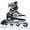 White, variant on Adjustable Flashing Inline Skates, All Wheels Light Up, Fun Illuminating Skates for Kids Men Adult Women and Boys