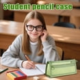 thumbnail image 4 of Mesh Pencil Case Student Special Pencil Case Stationery Box | Nylon mesh double-layer pencil case, for students' exam storage, visible and easy to find items, 4 of 5