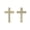Yellow Gold, variant on Cate & Chloe Nayeli 18k White Gold Plated Cross Dainty Earrings for Women with Swarovski Crystals