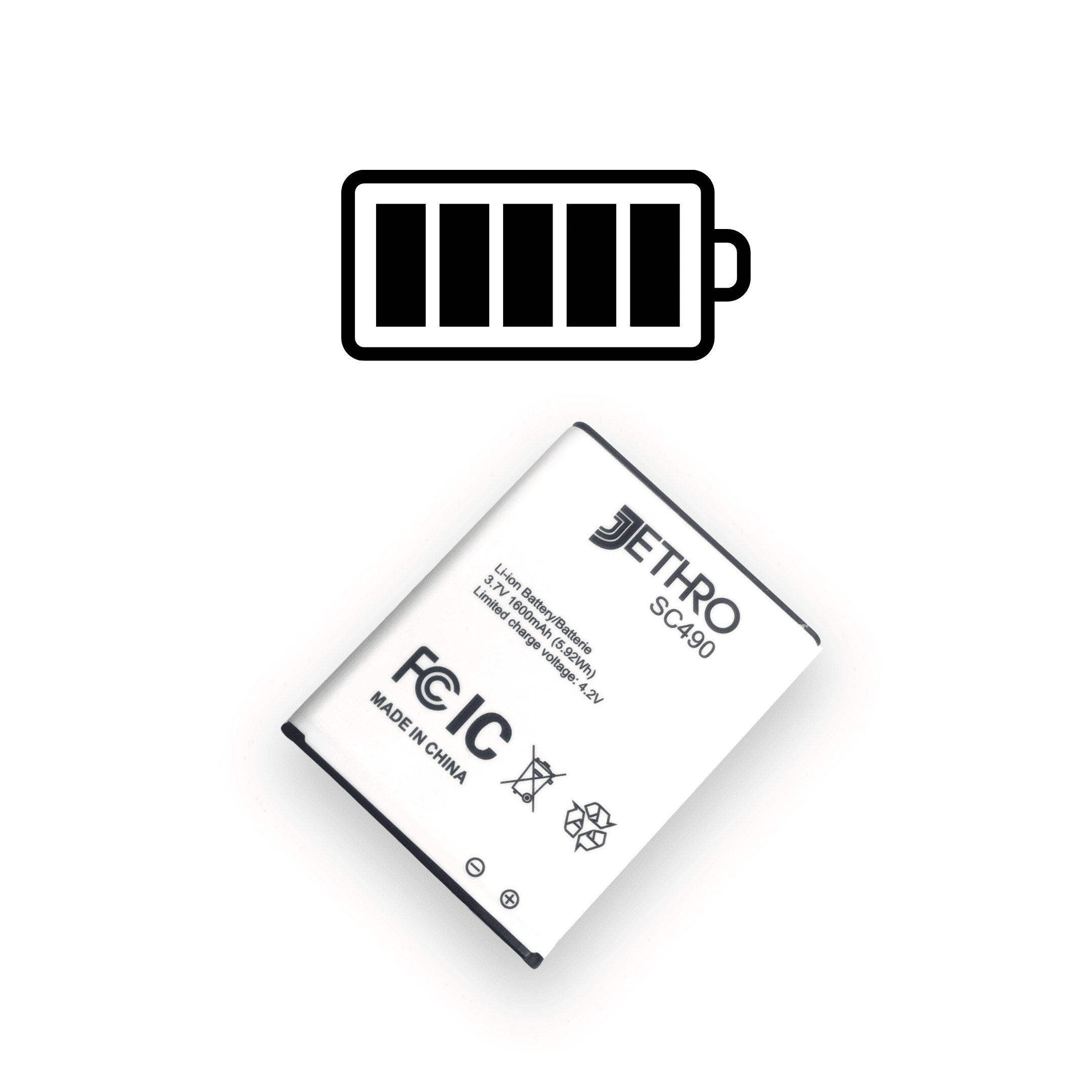 Batteria Di Ricambio Per Wacom Tablet Modello ACK-40403 - 3.7V 1200mAh (Li-Ion)
