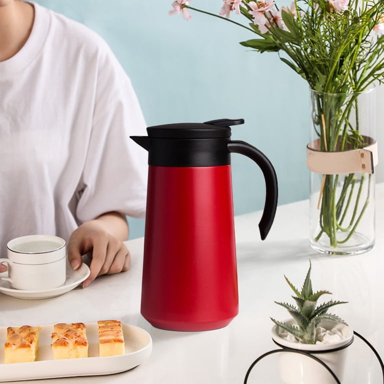 LHNFT 28 oz Stainless Steel Thermal Coffee Carafe, Double Walled Vacuum  Insulated Thermos Pot, 12 Hours Heat Retention for Coffee, Hot Water, Tea,  Hot ...