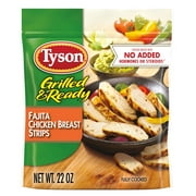 Tyson Grilled & Ready Fajita Chicken Breast Strips, 1.37 lb Bag (Frozen)