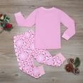 thumbnail image 4 of Toddler Christmas Outfit Boys Girls Pajamas Sets Cotton Print Sleepwear Long Sleeve 2 Pcs Kids Clothes Size 18-24 Months, 4 of 7