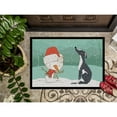 thumbnail image 3 of Carolines Treasures CK2044JMAT 24 x 36 in. Black Greyhound Snowman Christmas Indoor or Outdoor Mat, 3 of 4