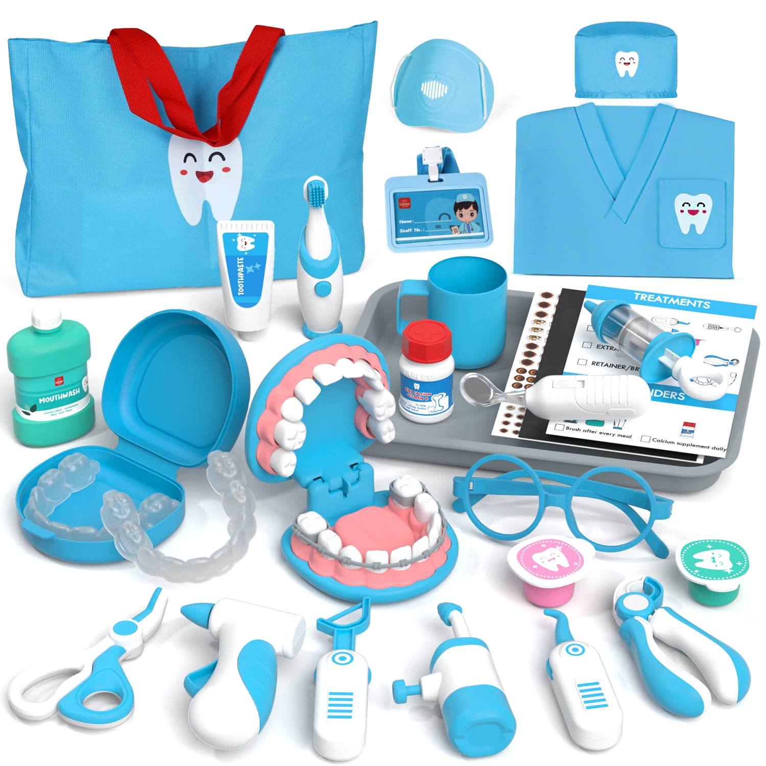 Lehoo Castle Doctor Kit Dentist Playset with Electronic Stethoscope photo 1