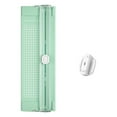 thumbnail image 2 of Paper Cutter Trimmer, A4 Straight Small Portable Paper Slide Paper Slicer with Safe-Guard for Craft Cardstock Label Card, Scrapbook Photo, Green, 2 of 5
