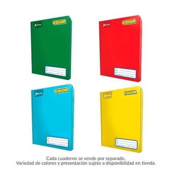Cuaderno profesional Norma Color cosido cuadro grande 100 hojas varios colores 1Pieza