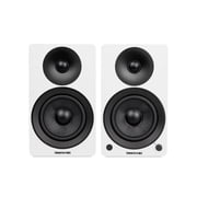 Fluance RT81 Elite High Fidelity Vinyl Turntable (Walnut) with Ai61 Powered 6.5 Stereo Bookshelf Speakers (White Walnut), Diamond Stylus, Belt Drive, Built-in Preamp, 90W Class D Amplifier, Bluetoot