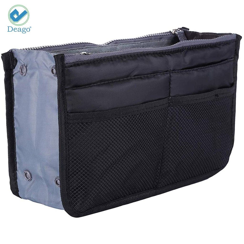 Luxtrada Felt Purse Handbag Organizer Insert Multi pocket Storage Tote  Shaper Liner Bag (Beige) - Walmart.com