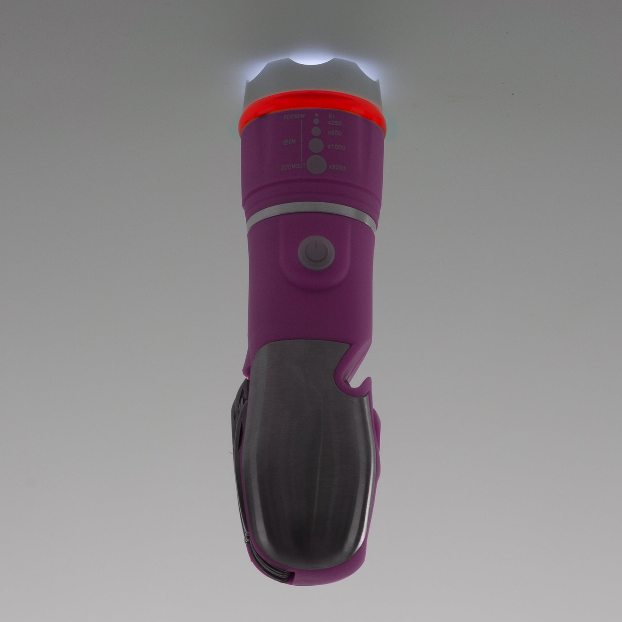 Stalwart Multi Tool LED Flashlight, All In One Tool Light (Pink) (With Glass Breaker and Seatbelt Cutter)