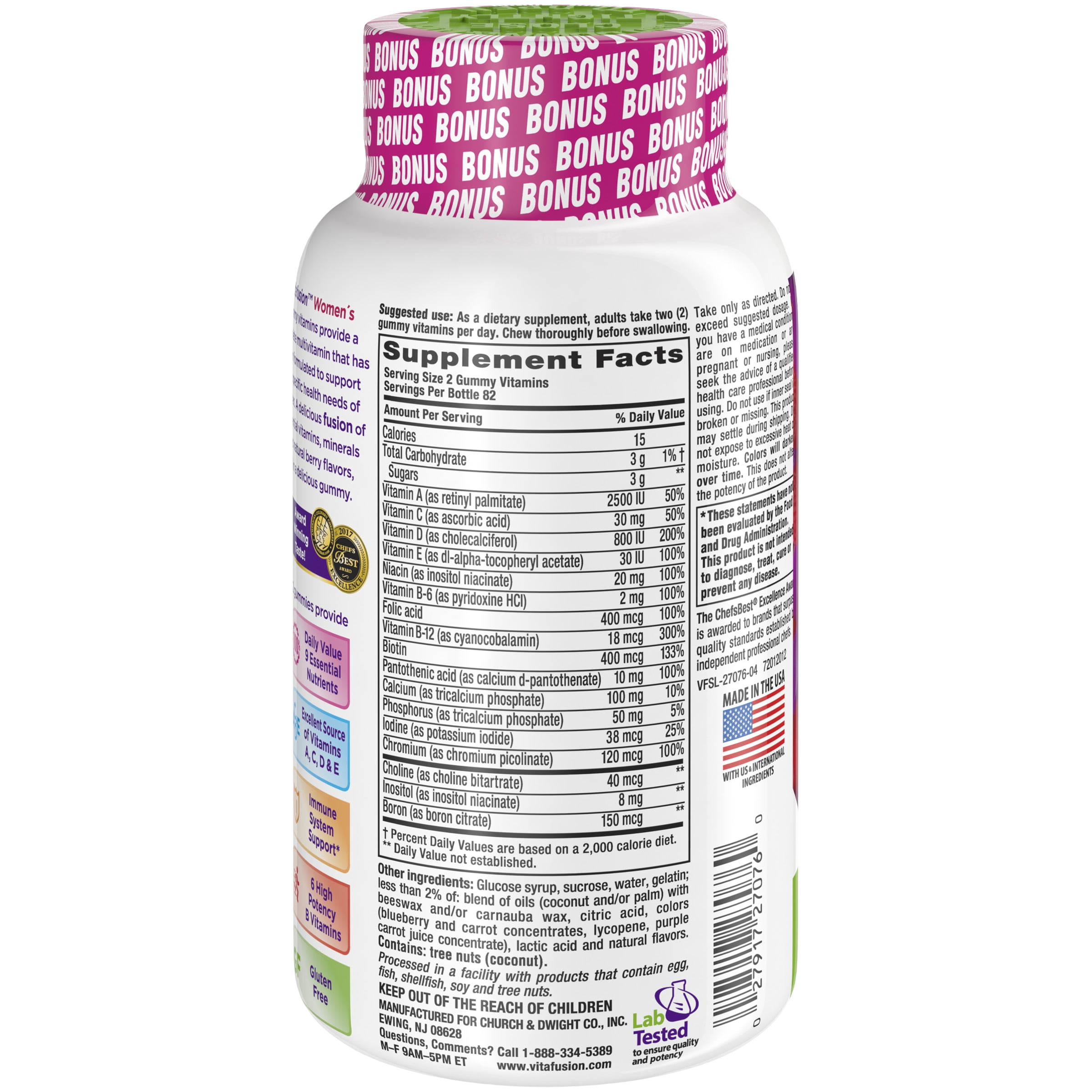 Vitafusion Women's Gummy Vitamins, 164ct