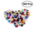 thumbnail image 1 of CIMAXIC Wedding 100pcs Mix Satin Ribbon Rose Flowers Sewing Craft DIY Ribbon Rose Wedding Decoration (Multicolor),0.39"X0.39"X0.2", 1 of 4