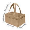 thumbnail image 2 of Portable Corduroy Diaper Caddy Organizer with Handle, Nursery Storage Basket for Wipes, Bottles, Toys, and Supplies, Ideal for Parenting & Shower Gifts, 2 of 5