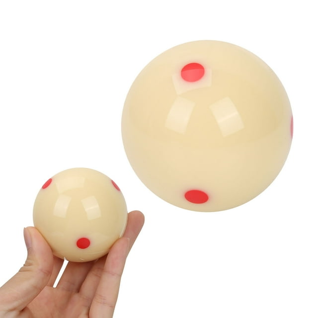 Balle d'Entraînement de Billard en Résine, Point Rouge, Légère et Portable, Réponse Rapide, Améliorer les Compétences, 5.72cm