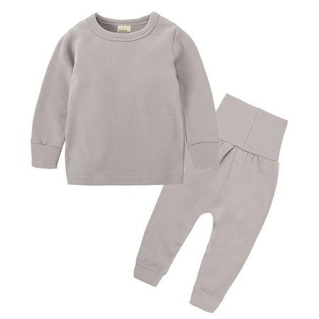 

Toddler Kids Babys Girls Boys Spring Winter Solid Long Sleeve Pants Hoodie Sweatshirt Sleepwear Set Outfits Clothes Boys Full Outfits Baby Boy Bow Tie Outfit with Suspenders 3 Month Old Boy Fall