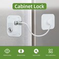thumbnail image 7 of CoreLiving Child Proof Fridge Lock, Locks for Refrigerator Freezer Oven, Cabinet & Drawer Locks No Drill Tool Free, Window Door Child Proof Cabinet Locks for Home Safety Security, 7 of 7