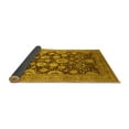 thumbnail image 2 of Ahgly Company Indoor Square Oriental Yellow Industrial Area Rugs, 6' Square, 2 of 4