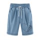 thumbnail image 1 of Pantalones Cortos Casuales Impresos de la Cintura Elástica con Bolsillos, Pantalones Casuales para Todo el Uso Diario de la Temporada, 1 of 3