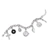 Women's Charm Bracelet Watch With Black Onyx