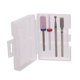 thumbnail image 2 of de 4 brocas profesionales para limpieza de cutículas de material acero de tungsteno, cerámica, esmeril con estuche de almacenamiento, brocas de uñas con - -9 Macarena Bit profesional para uñas, 2 of 8