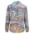 thumbnail image 4 of Women's Tops, Tees & Blouses Printed Long Sleeve Button Down Womens Spring Summer Shirts, 4 of 4