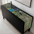 thumbnail image 5 of Peacock Feathers Table Runner 72 Inches Long, Contemporary Aesthetic Art Kitchen Coffee Dining Table Decoration for Home Party Birthday Wedding Home Decor 18x72 Inches, 5 of 8
