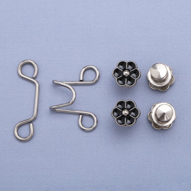 Botón de ajuste de cintura de falda con hebilla sin clavos Botón de jeans Botón de cintura de pantalón Cintura pequeña extraíble Artefacto ajustado