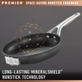 thumbnail image 4 of Calphalon Premier 13 Inch Hard Anodized MineralShield Nonstick Flat Wok Pan, 4 of 9