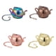 thumbnail image 3 of Acero inoxidable suelto colador de té mini cadena gancho tetera forma colorido infusor de tesas de té sopa haciendo filtro accesorios dorado Eigraketly HA059338-04, 3 of 7