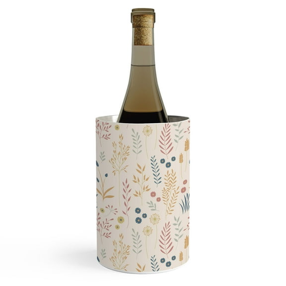 Society6 Emanuela Carratoni Wild Grass Wine Chiller