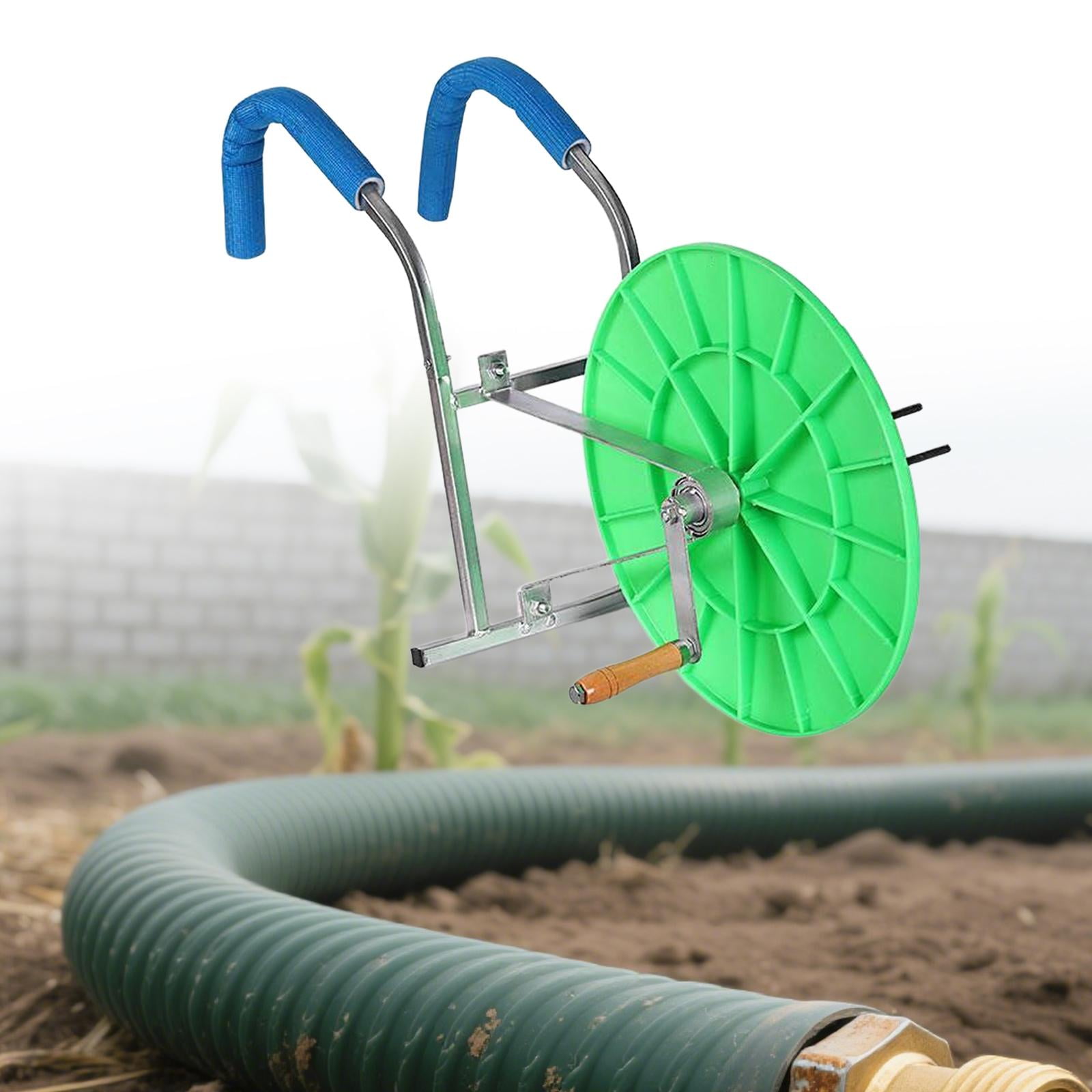 Hose Winding Reel Pipe Organizer Storage Reel Efficient Hand Cranked Coiling for Outdoor Household Yard Work